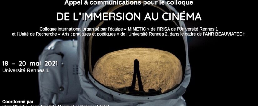 Call for paper – De l’immersion au cinéma (See French version)